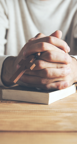 Man praying